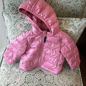 Primary Pink Puffer Jacket for Kids